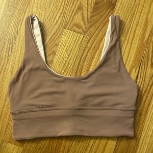 Like new! Lululemon align reversible bra. Dusty rose/pink